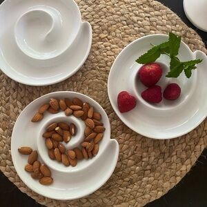 BIA Cordon Blue 7” Swirl Appetizer Dishes, Set of 3